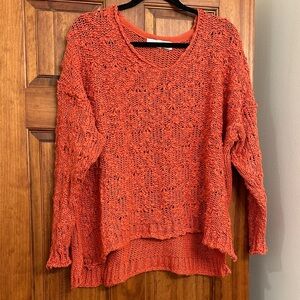Chelsea & Theodore Burnt Orange Knit Sweater